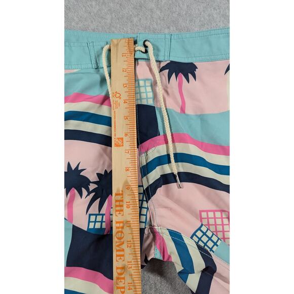 Duvin Men Swim Trunks‎ Large Shorts Retro Theme Beach 6.5" Inseam Unlined Beach - Picture 6 of 8